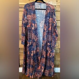 Lularoe NWT Beautiful Pattern Sarah Long Cardigan Duster XL